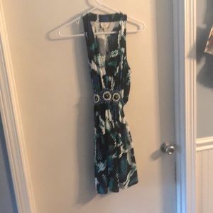 EUC Green/Blue/White/Black top